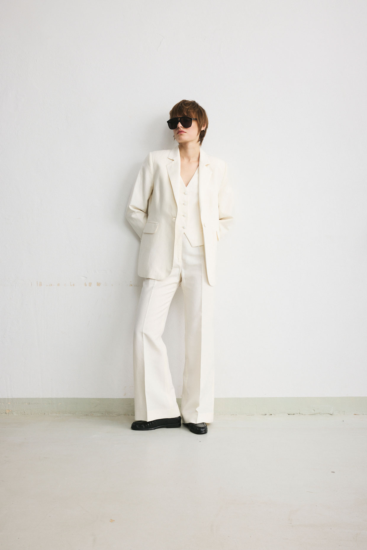 Cream Loro Piana linen-and-silk vest - Image 6